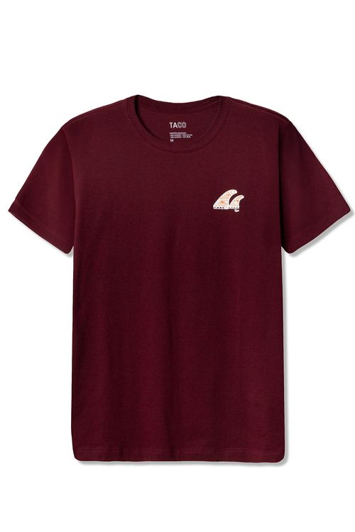 T-Shirt Estampada Quilhas Vinho