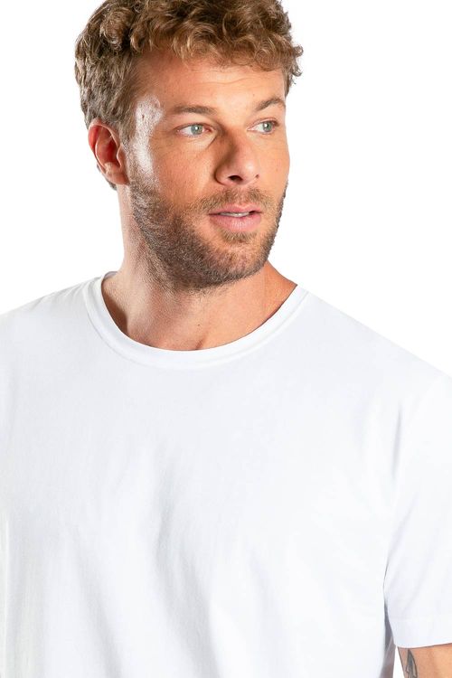 T-Shirt Básica Premium Algodão Egípcio Branca