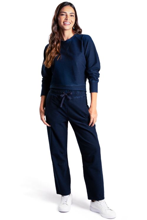 Calça De Moletom Denim Stone