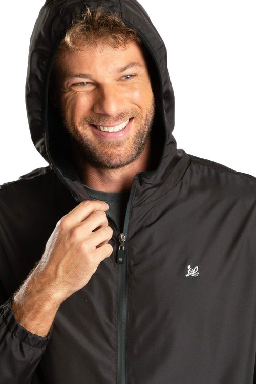 Jaqueta Corta Vento Preta