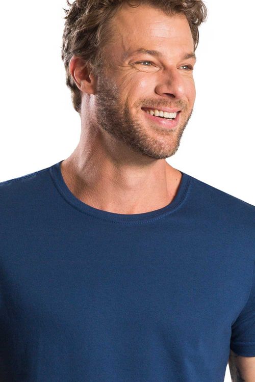T-Shirt Básica Color New Fit Azul Marinho