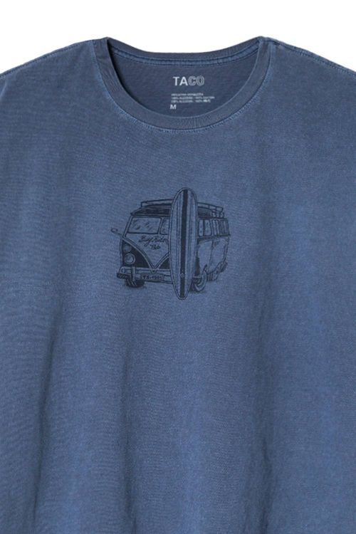 T-Shirt Estampada Stone Ocean Journey Azul Marinho