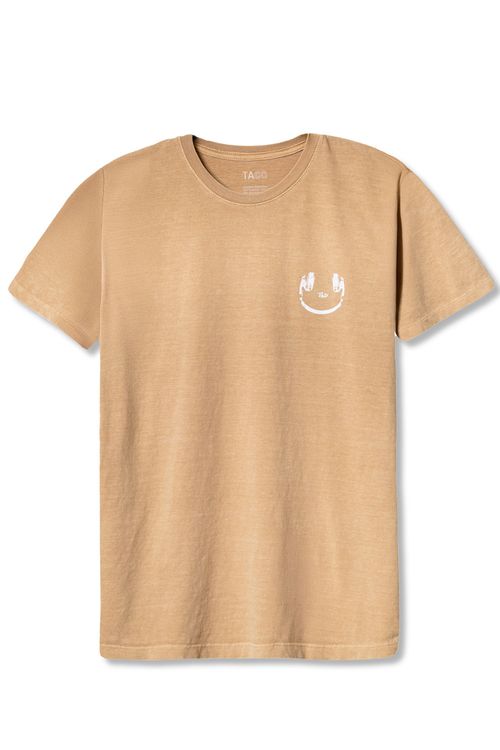 T-Shirt Estampada Stone Smile Khaki