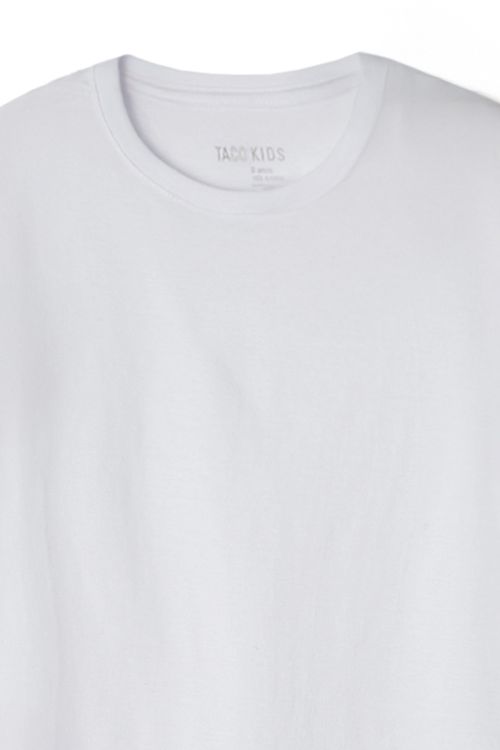 T-Shirt Infantil Básica Branca