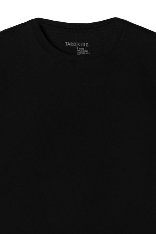 T-Shirt Infantil Básica Preta