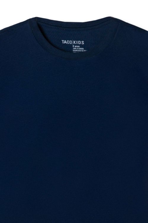 T-Shirt Infantil Básica Azul Marinho