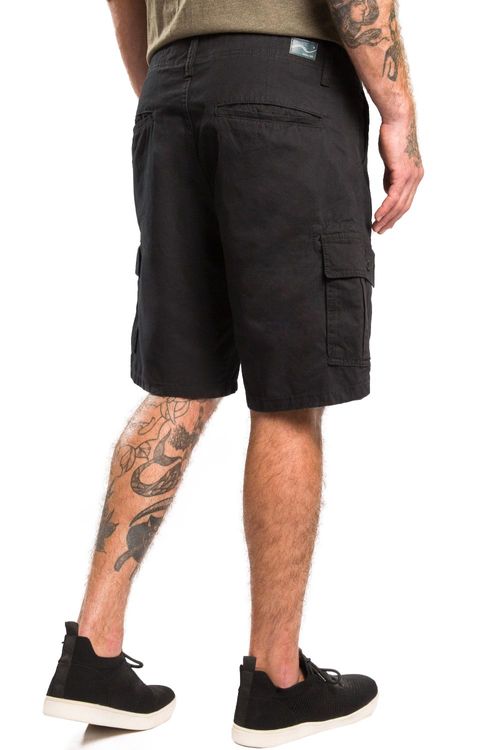 Bermuda Cargo De Algodão Preto