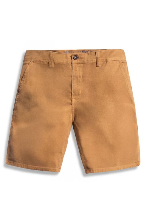 Bermuda Chino Flex Cotelê Camel
