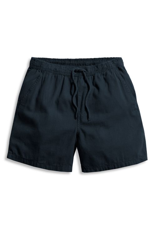 Short Liso Fio Tinto Azul Marinho
