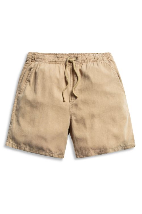 Short Liso Fio Tinto Khaki