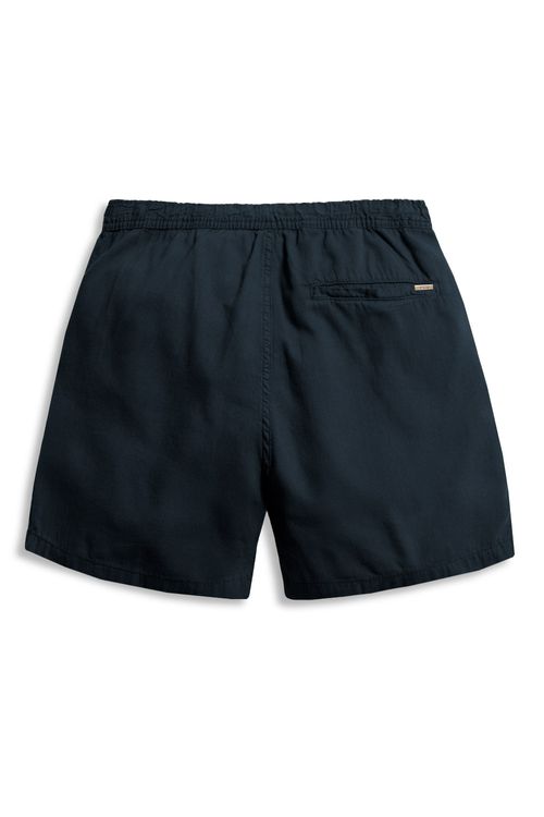 Short Liso Fio Tinto Azul Marinho