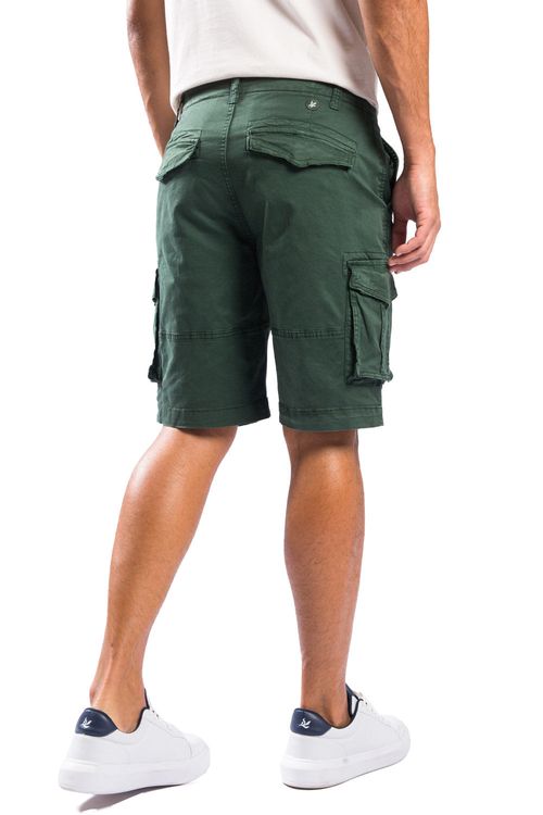 Bermuda Cargo Flex Verde Escuro