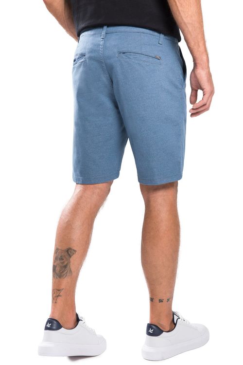 Bermuda Chino Flex Azul