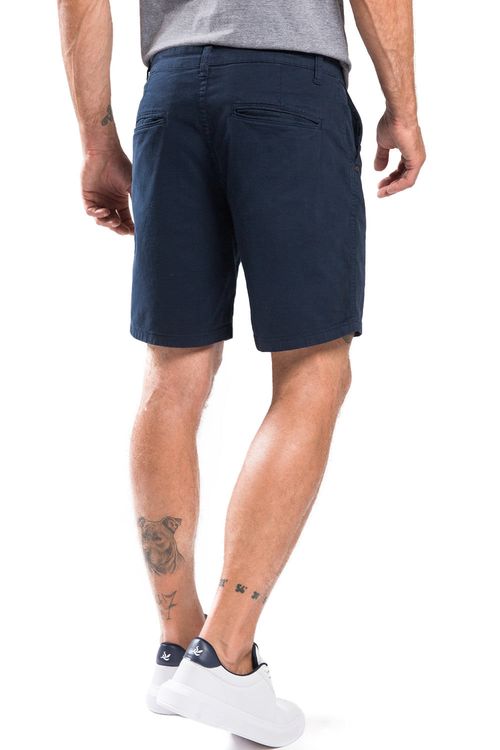 Bermuda Chino Flex Azul Marinho