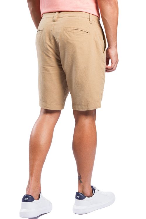Bermuda De Linho Khaki