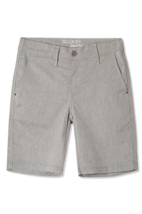 Bermuda Infantil Chino Flex Cinza