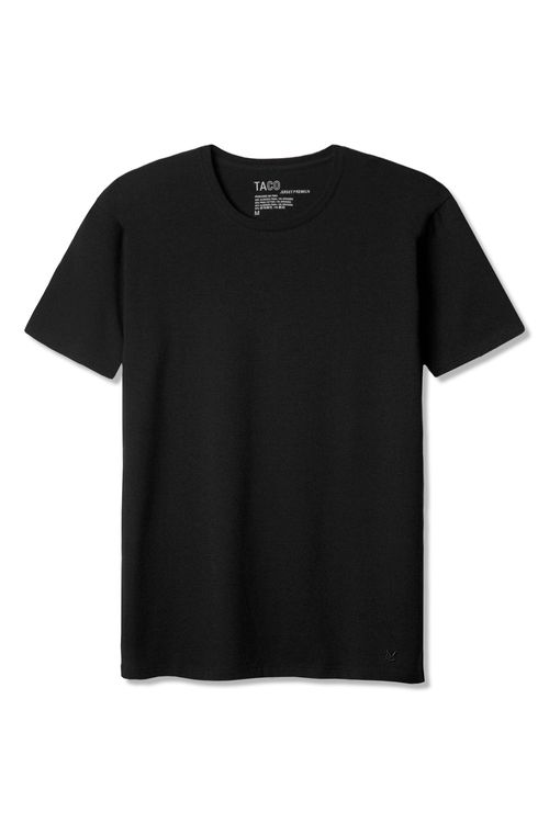 T-Shirt Básica Premium Jersey Preto