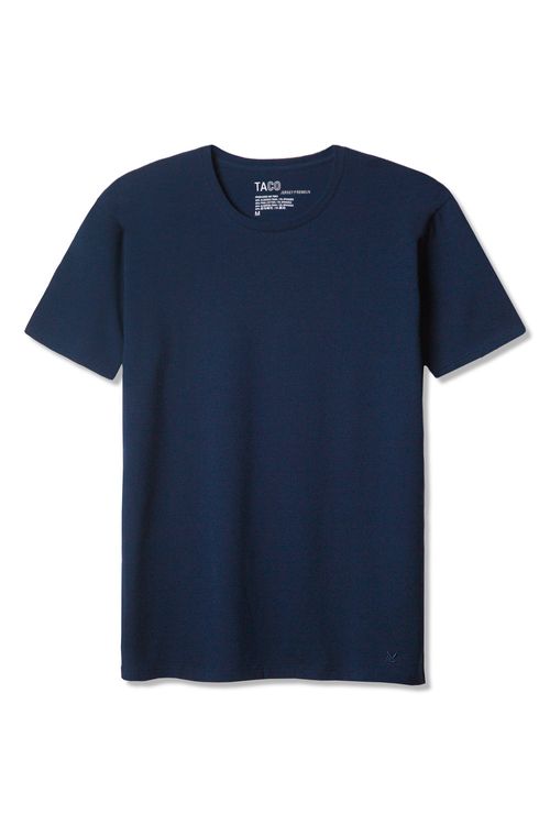 T-Shirt Básica Premium Jersey Azul Marinho