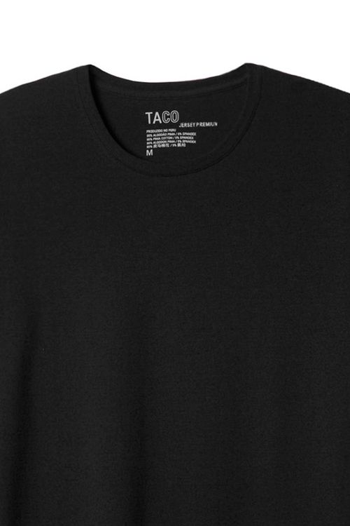 T-Shirt Básica Premium Jersey Preto