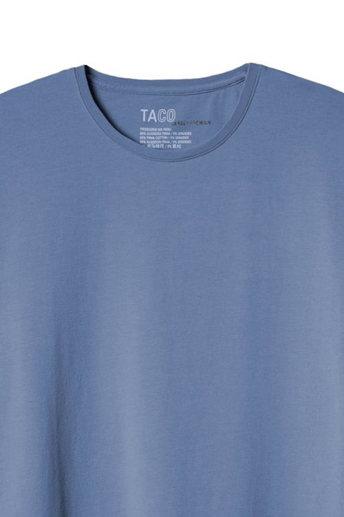 T-Shirt Básica Premium Jersey Azul Jeans