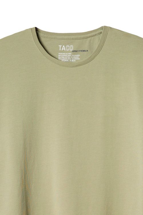 T-Shirt Básica Premium Jersey Verde Militar