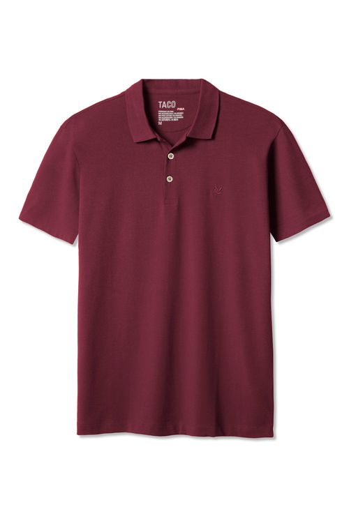 Polo Especial Pima Spandex Vinho
