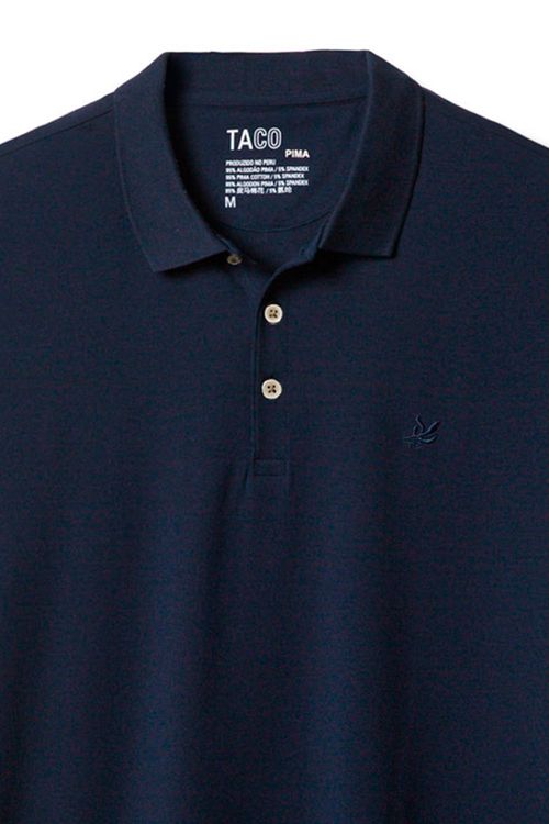 Polo Especial Pima Spandex Azul Marinho