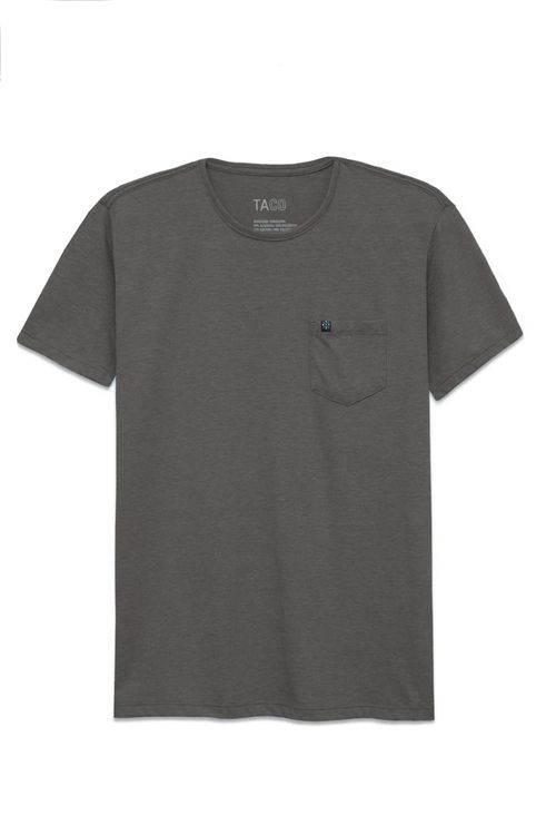 T-Shirt Comfort Com Bolso Grafite