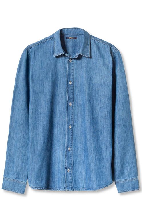 Camisa Jeans Azul