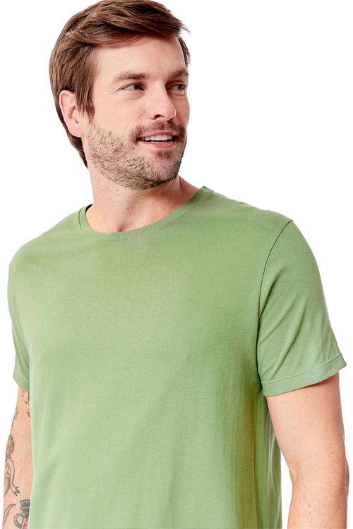 T-Shirt Básica Premium Fit Verde Militar