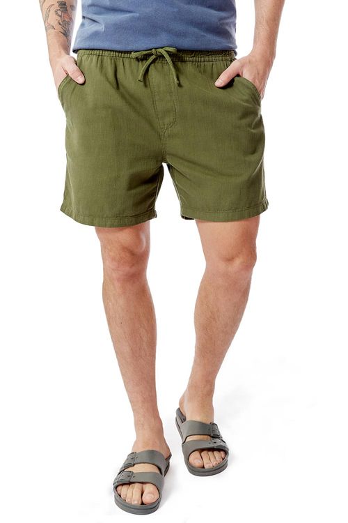 Short Liso Fio Tinto Verde