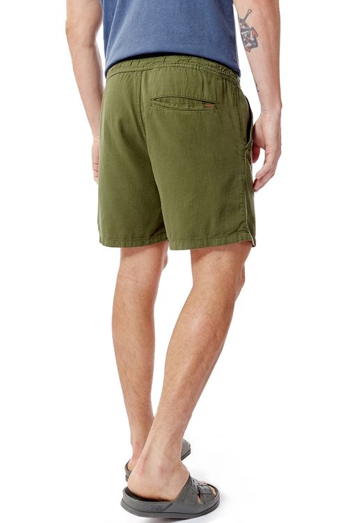 Short Liso Fio Tinto Verde