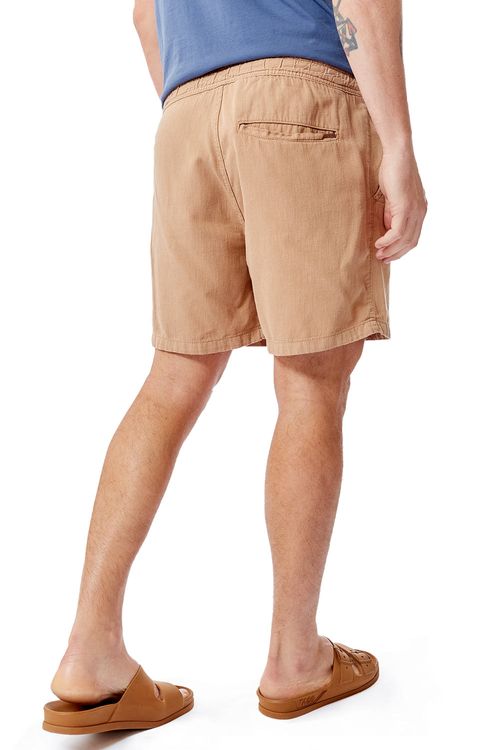 Short Liso Fio Tinto Khaki