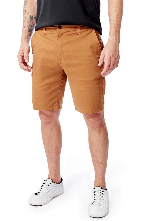 Bermuda Chino Flex Cotelê Camel