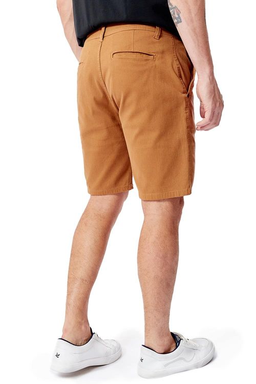 Bermuda Chino Flex Cotelê Camel
