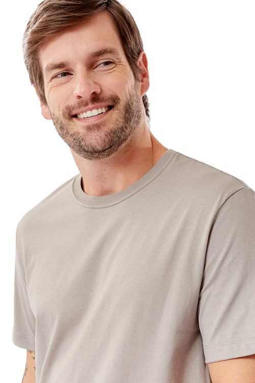 T-Shirt Básica Comfort Cinza