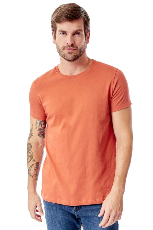 T-Shirt Básica Premium Fit Telha