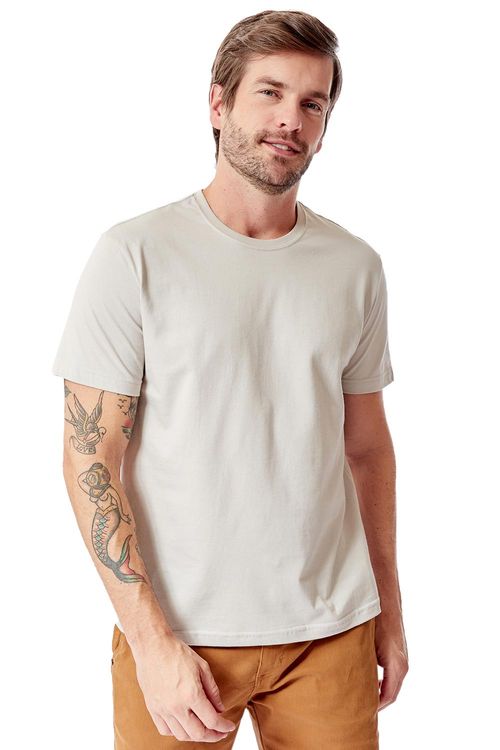 T-Shirt Básica Comfort Cinza
