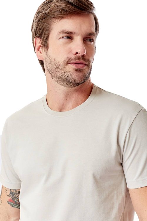 T-Shirt Básica Comfort Cinza