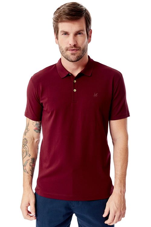 Polo Especial Pima Spandex Vinho