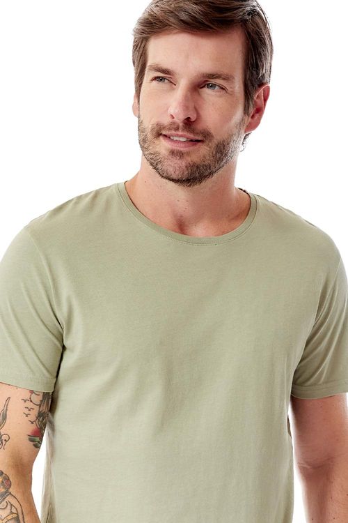 T-Shirt Básica Premium Jersey Verde Militar