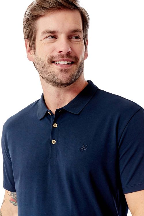 Polo Especial Pima Spandex Azul Marinho