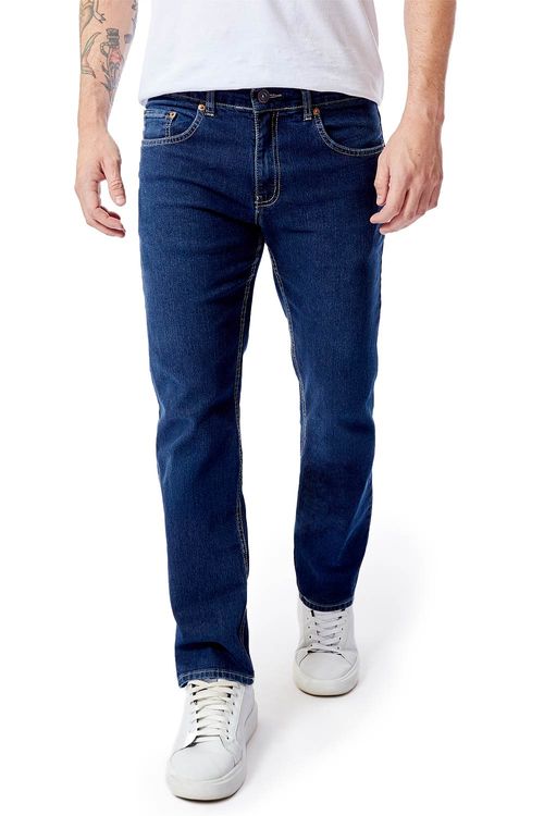 Calça Jeans Straight Super Stone