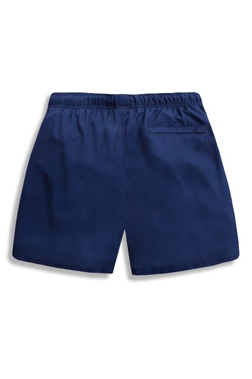 Short Estampado Flex Hawai Flower Azul Marinho