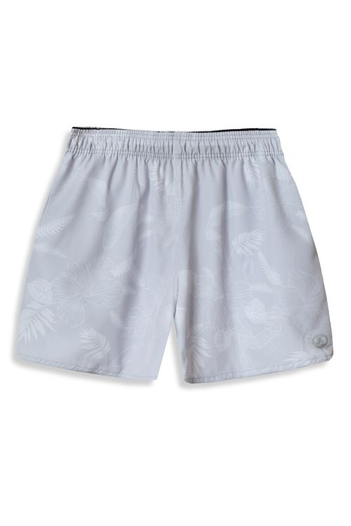 Short Estampado Secret Garden Flex Cinza
