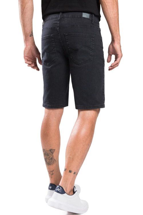 Bermuda Jeans Escura Black
