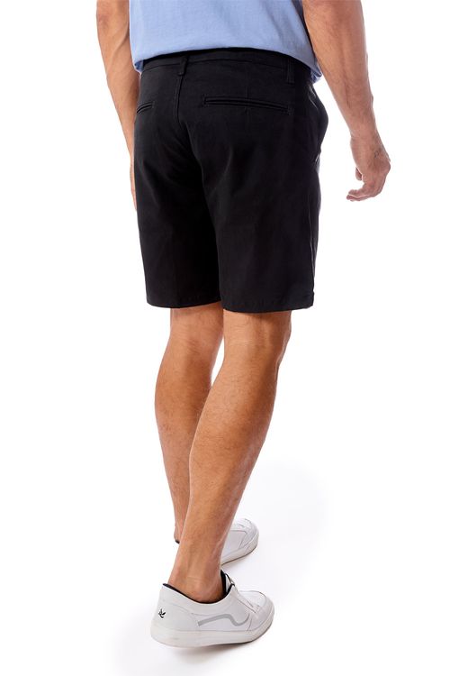 Bermuda Chino Flex Preto