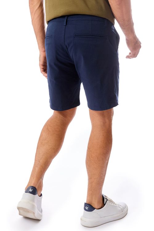 Bermuda Chino Flex Azul Marinho