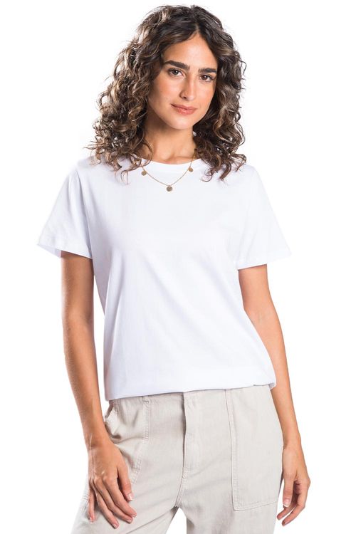 Blusa Básica Premium Algodão Egípcio Branca