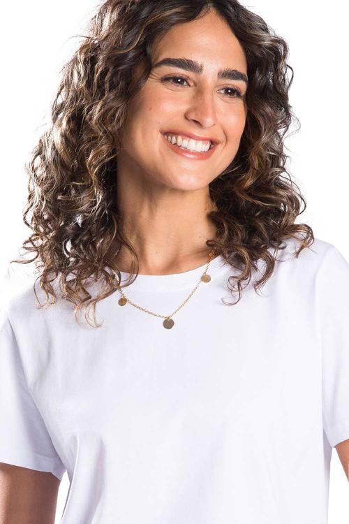 Blusa Básica Premium Algodão Egípcio Branca